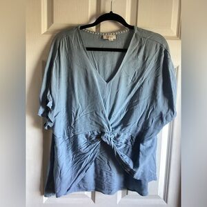 NWT Style & Co XL knotted front shirt